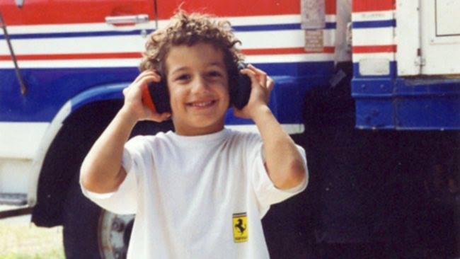 Red Bull Formula 1 racing driver and Duncraig boy Daniel Ricciardo in his younger years.Picture Facebook